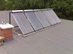 kolektory słoneczne Biawar Solaris 5 paneli próżniowych na potrzeby podgrzewania wody w hotelu i restauracji